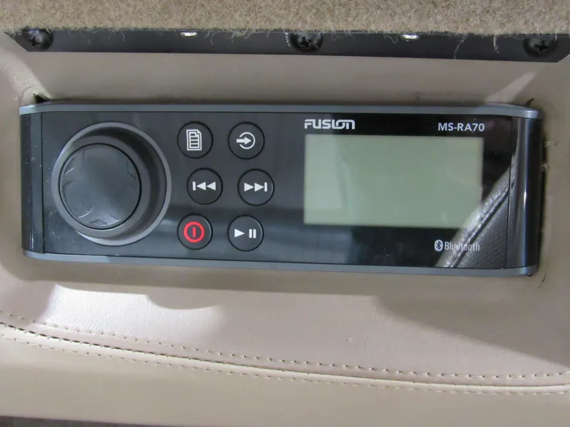 Slide: The Image of Fusion MS-RA70 Bluetooth stereo system in 2007 Malibu Wakesetter 247 LSV boat. - 11