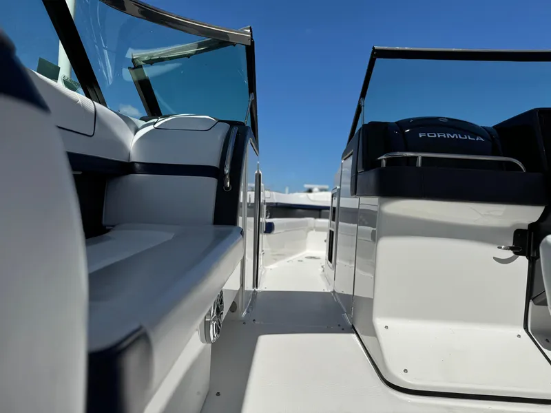 Slide: The Image of 2023 Formula 350 Crossover Bowrider interior with sleek design and modern features. - 22