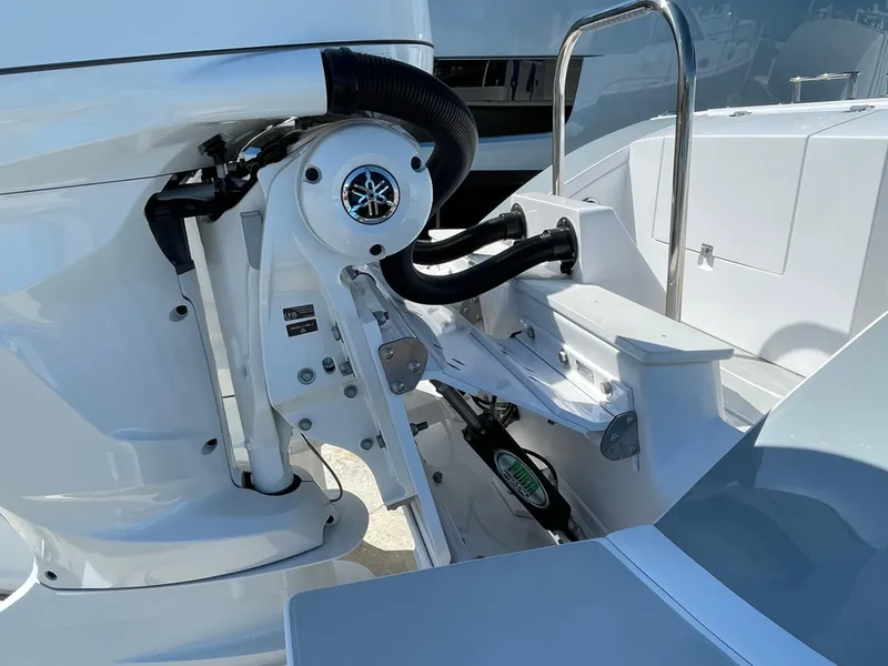 Slide: The Image of 2025 True North 34 Outboard Express boat engine detail, showcasing modern design and engineering. - 61