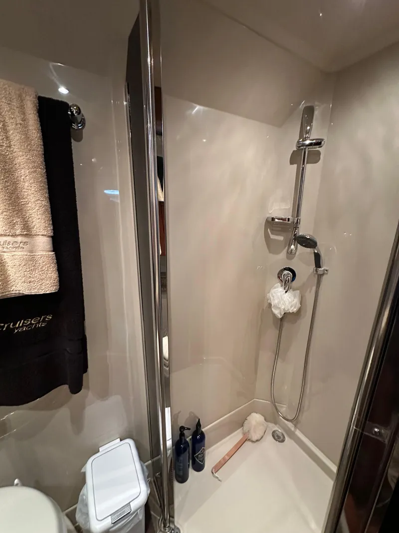 Slide: The Image of Shower area in 2009 Cruisers Yachts 420 Sports Coupe with modern fixtures and accessories. - 35