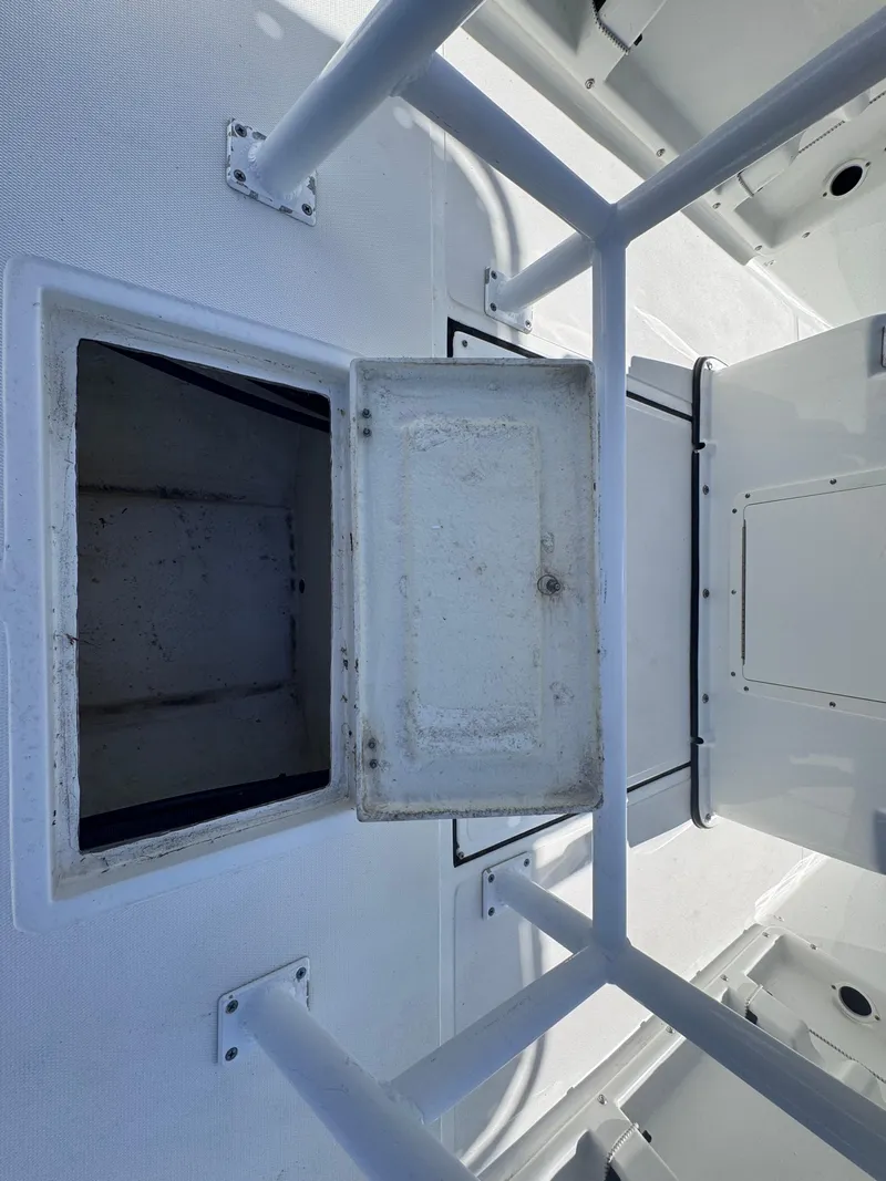 Slide: The Image of Boat dashboard with Suzuki gauges on a 2021 Clearwater 2000 C/C model. - 24