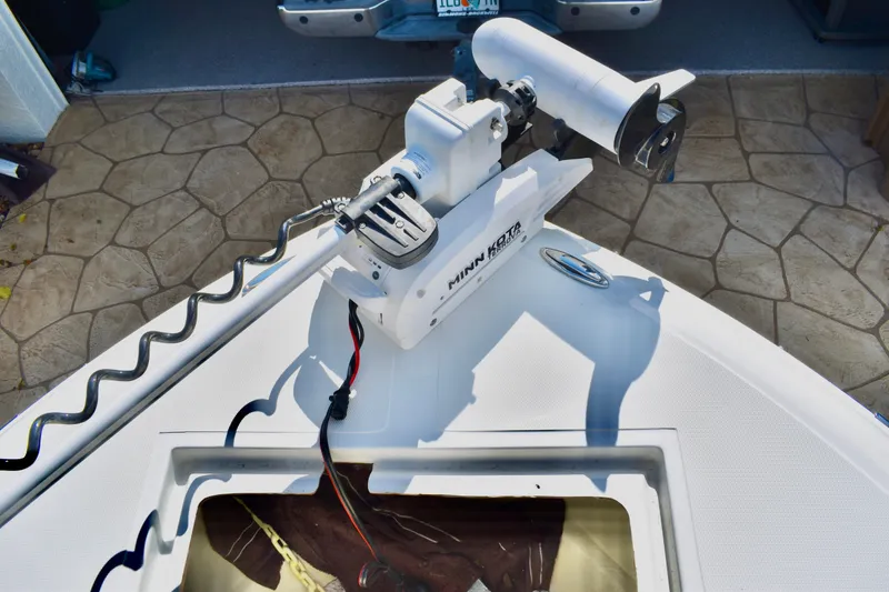 Slide: The Image of Open storage compartment on 2021 Clearwater 2000 C/C boat deck. - 53