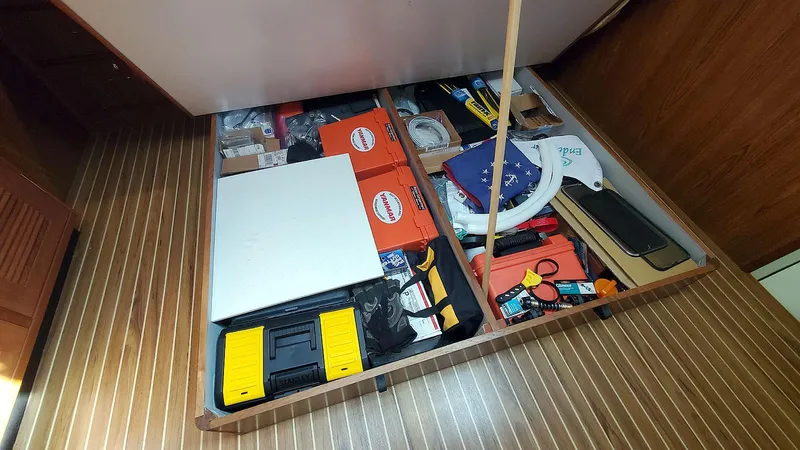 Slide: The Image of Master Stateroom Under Berth Storage - 28