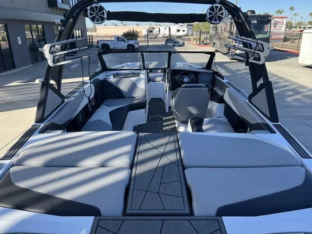 Slide: The Image of 2022 ATX Boats 22 TYPE-S interior with sleek seating and modern design. - 8