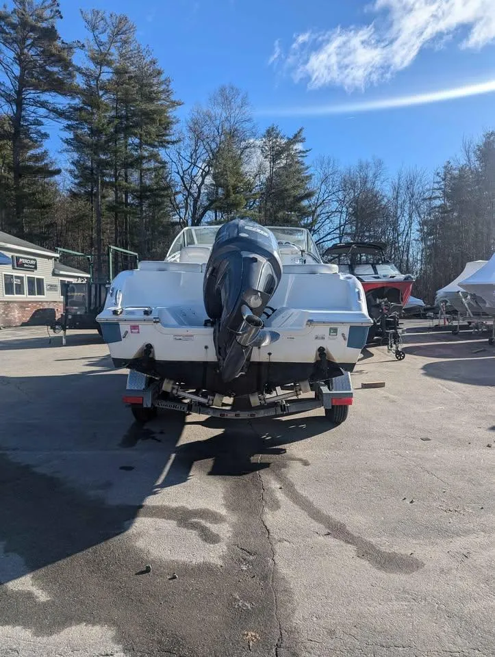 Slide: The Image of 2012 Sea Fox 236CC Pro Series boat on trailer, parked outdoors. - 3