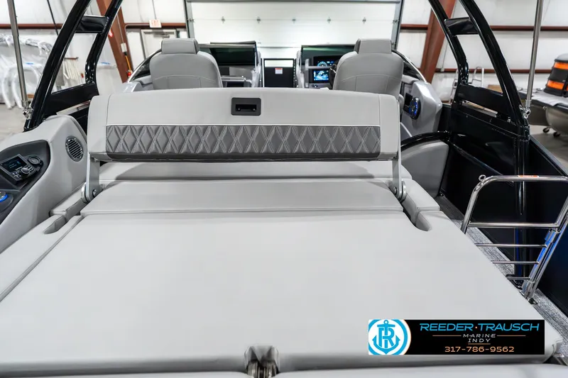 Slide: The Image of 2025 Bennington 23 RSBWA boat interior with luxurious seating and modern design. - 18