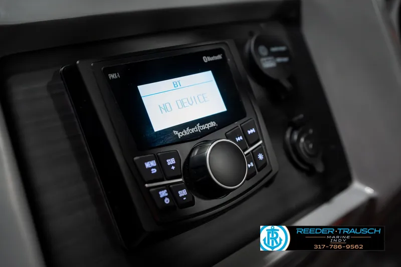 Slide: The Image of 2025 Bennington 23 LPD boat stereo system with Bluetooth connectivity. - 33