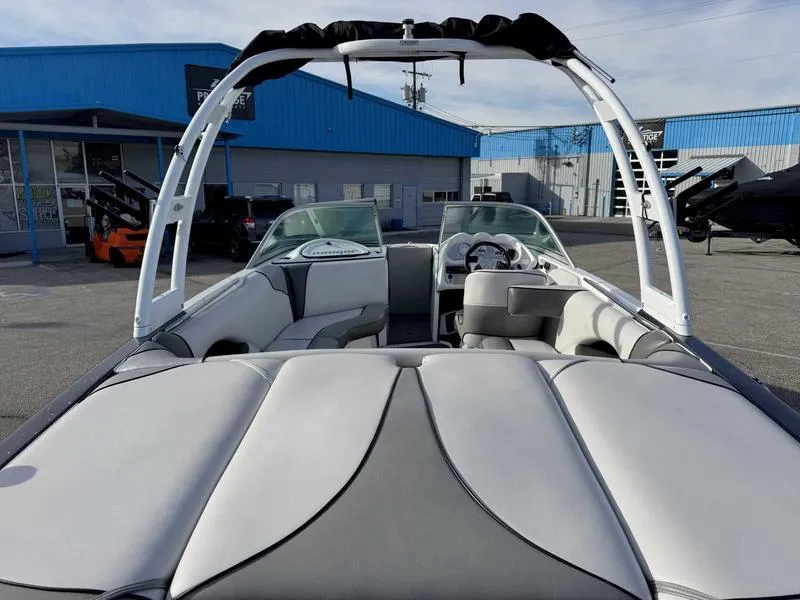 Slide: The Image of 2017 Sanger V215 XTZ boat with sleek interior and wakeboard tower. - 8