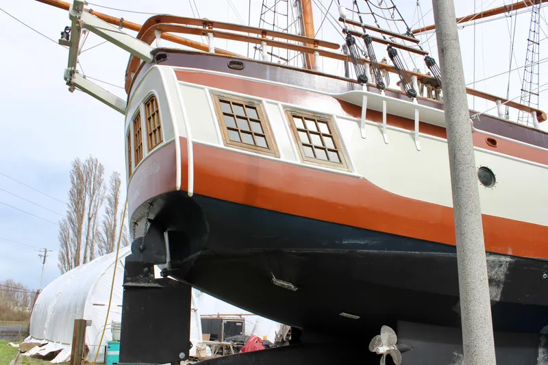Slide: The Image of Custom Lahaina Welding Co. Square Topsail Ketch Tallship 1988 - 140