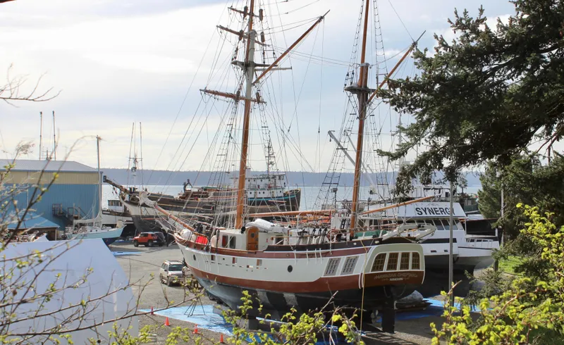 Slide: The Image of Custom Lahaina Welding Co. Square Topsail Ketch Tallship 1988 - 144