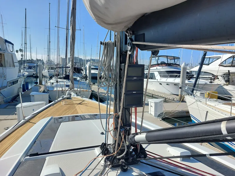 Slide: The Image of Beneteau Oceanis 46.1 sailboat docked in marina, 2022 model. - 21