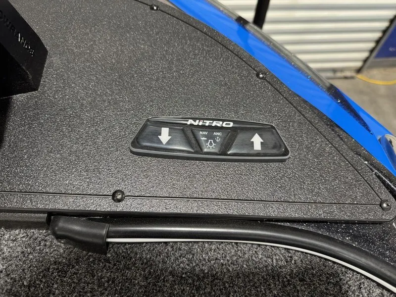 Slide: The Image of Control panel on a 2022 Nitro Z19 Pro boat deck. - 34