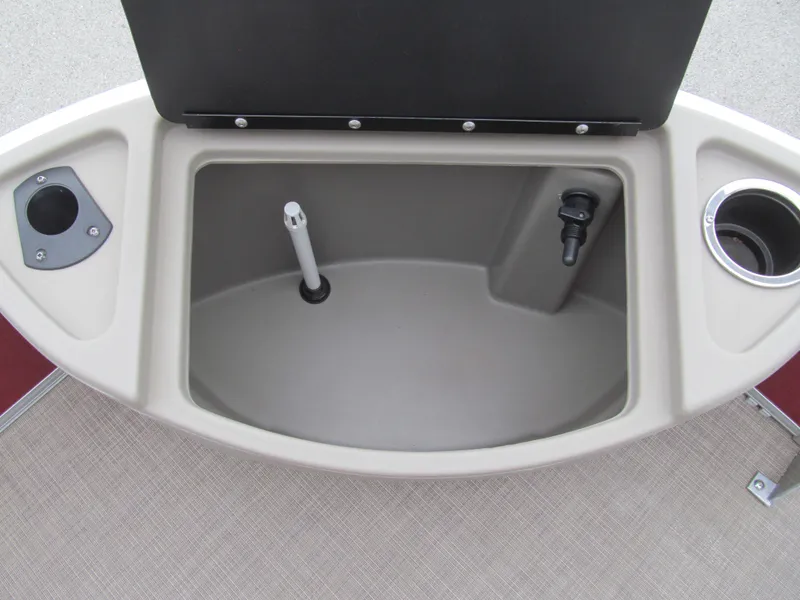 Slide: The Image of Livewell compartment on 2022 Sun Tracker Bass Buggy 18 DLX pontoon boat. - 7