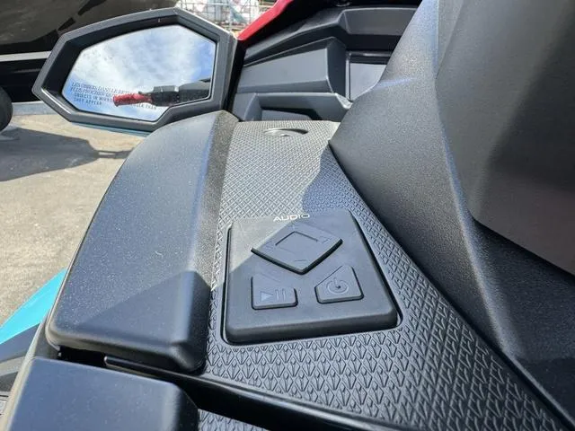 Slide: The Image of 2024 Yamaha Waverunner VX Deluxe with audio controls, close-up view. - 13