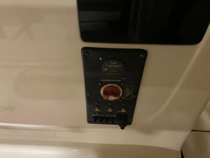 Slide: The Image of Control panel on 2011 Scout 222 Sportfish boat. - 35