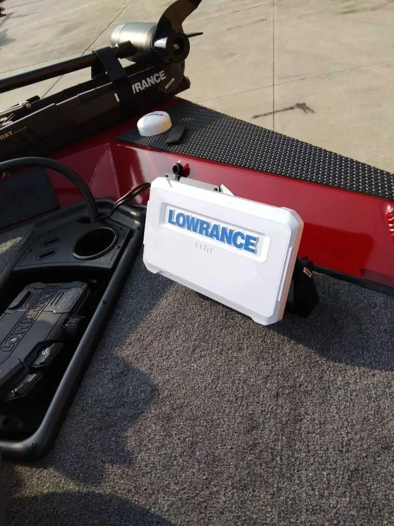 Slide: The Image of 2025 Ranger RT178 boat with Lowrance fishfinder on deck. - 4