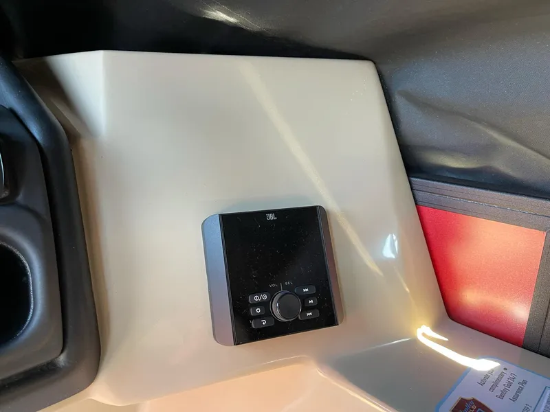 Slide: The Image of 2025 Bentley Pontoons Legacy 200 Swingback interior with JBL audio system. - 7