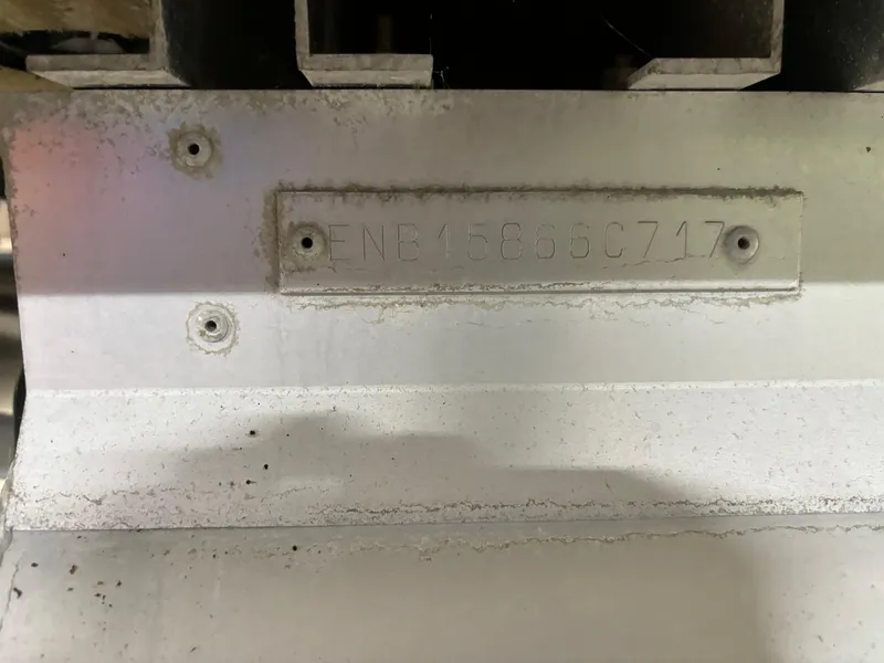 Slide: The Image of 2017 Bentley Pontoons 220 Elite Admiral hull identification number plate. - 8