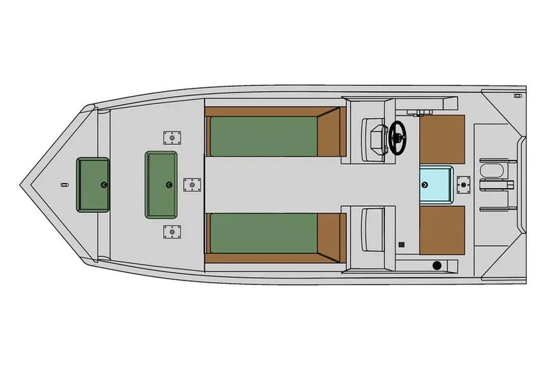 Slide: The Image of 2025 SeaArk Easy 200 boat, blue exterior, on a trailer, parked outdoors. - 12