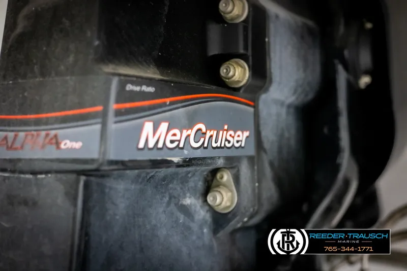 Slide: The Image of MerCruiser engine detail on 2019 Four Winns HD200 boat. - 47