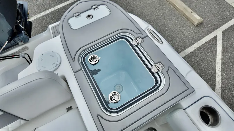 Slide: The Image of Livewell on 2025 Sea Fox 228 Commander boat, featuring sleek design and functionality. - 17