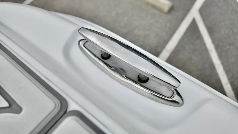 Slide: The Image of Chrome cleat on 2025 Sea Fox 228 Commander boat deck. - 30