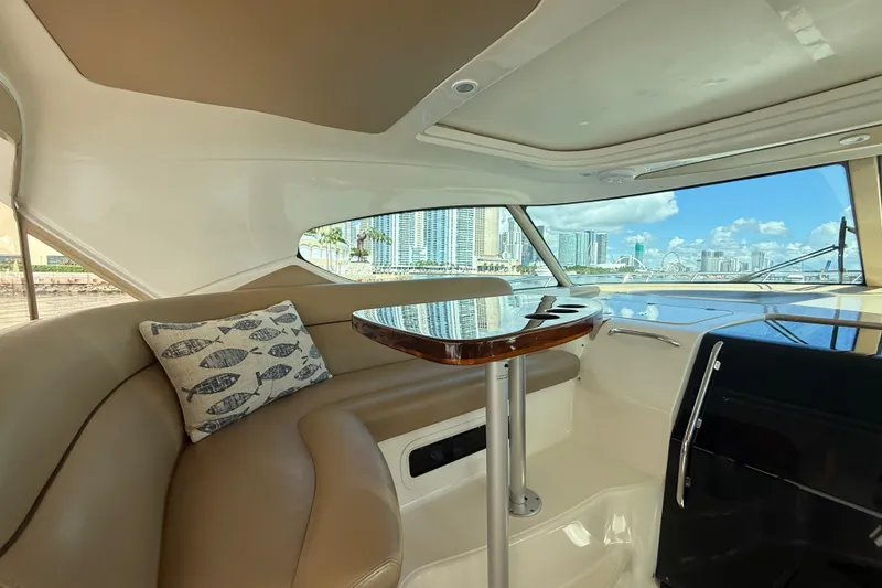 Slide: The Image of Mini fridge stocked with drinks on a 2014 Tiara Yachts 4500 Sovran. - 21
