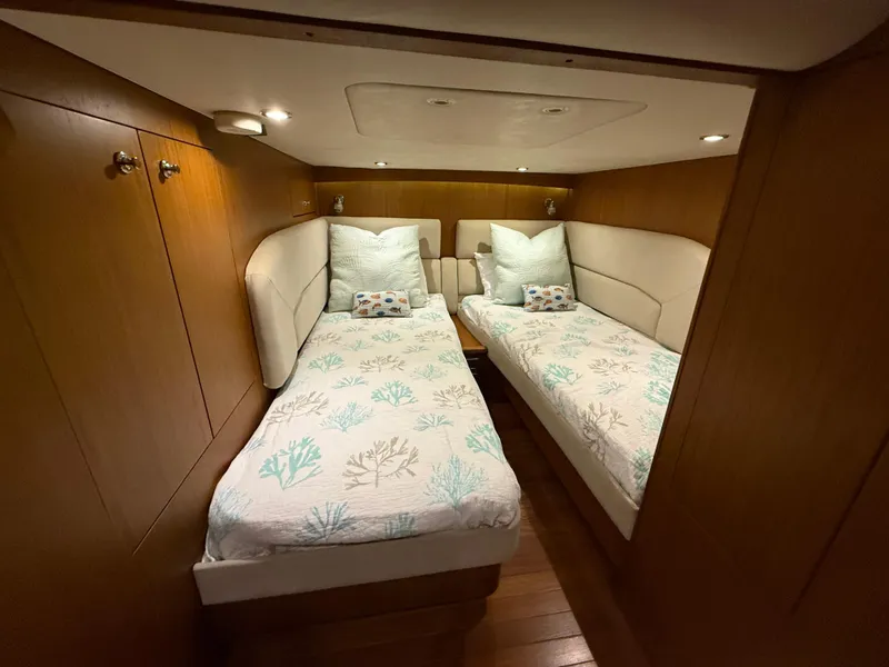 Slide: The Image of Luxurious kitchen interior of 2014 Tiara Yachts 4500 Sovran with wooden cabinetry. - 53