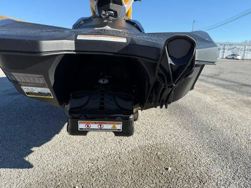 Slide: The Image of 2018 Sea-Doo Spark 3up rear view on pavement, showcasing design details. - 25