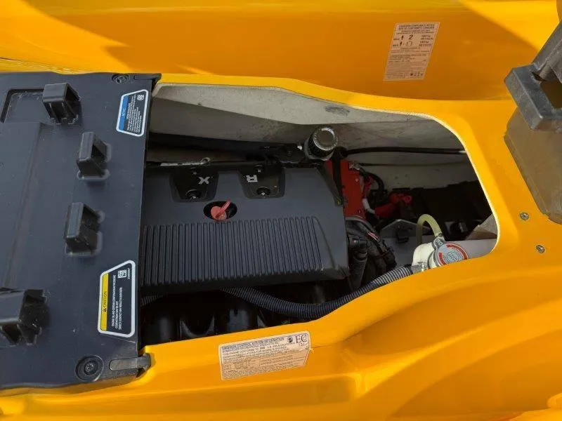 Slide: The Image of 2022 Sea-Doo RXP-X 300 engine compartment, showcasing internal components and design. - 25