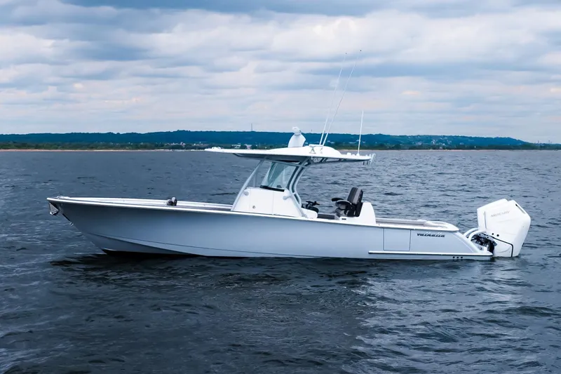 The Image of 2025 Valhalla Boatworks V-33 on open water under cloudy sky. - 0