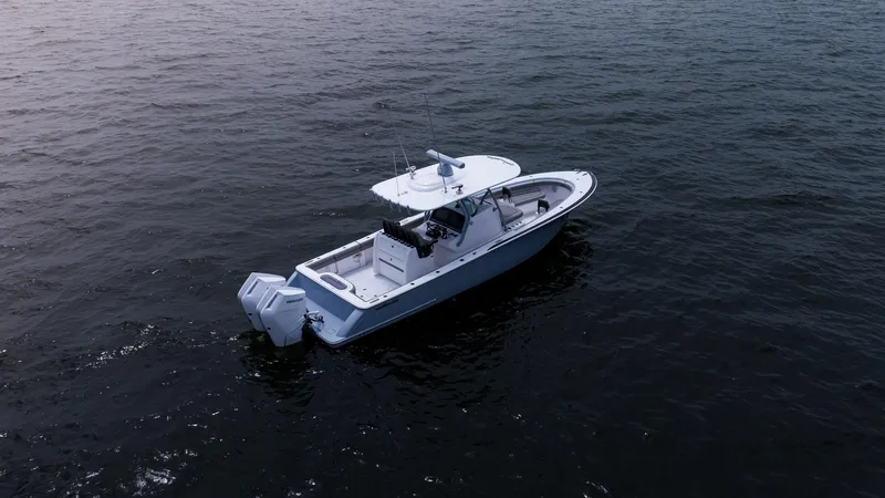 Slide: The Image of 2025 Valhalla Boatworks V-33 cruising on open water. - 4