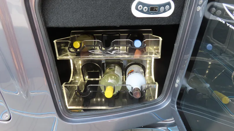 Slide: The Image of Built-in wine cooler in MTI 50v, 2022 model, with temperature control. - 9