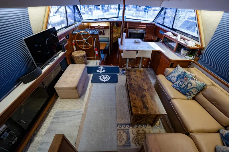 Slide: The Image of Carver 42 Aft Cabin Motor Yacht 1988 - 51