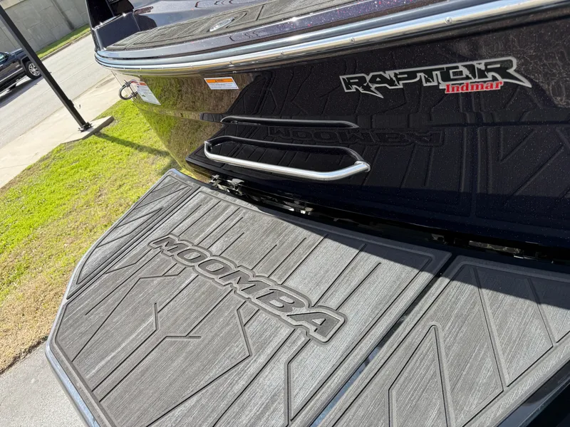Slide: The Image of 2025 Moomba Tykon boat with Raptor Indmar engine branding on the deck. - 17