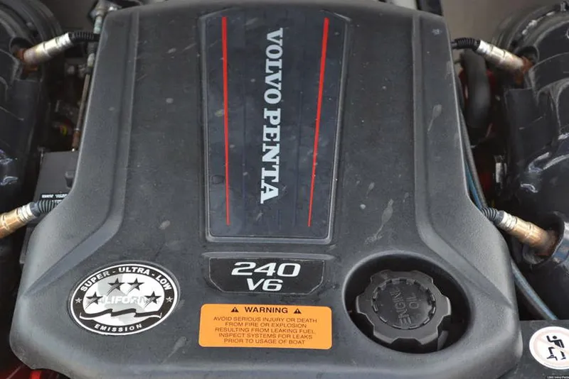 Slide: The Image of Volvo Penta 240 V6 engine in 2021 Chaparral 23 Surf boat. - 35