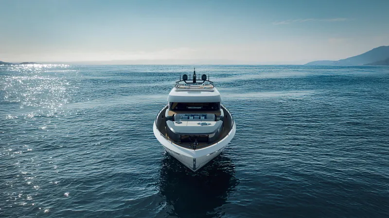 Slide: The Image of Luxurious 2026 AB 95C yacht cruising on serene ocean waters. - 3