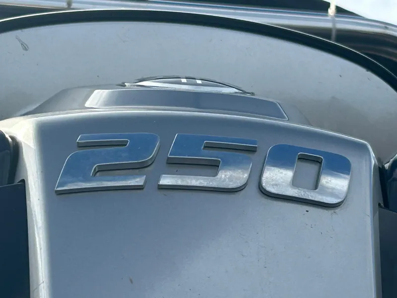 Slide: The Image of Veranda Relax VR25RC 2022 boat engine with 250 horsepower emblem. - 13