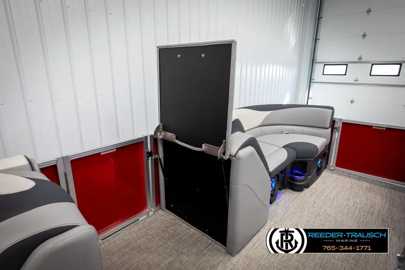 Slide: The Image of 2025 Avalon LSZ VRB interior with modern seating in a showroom. - 21