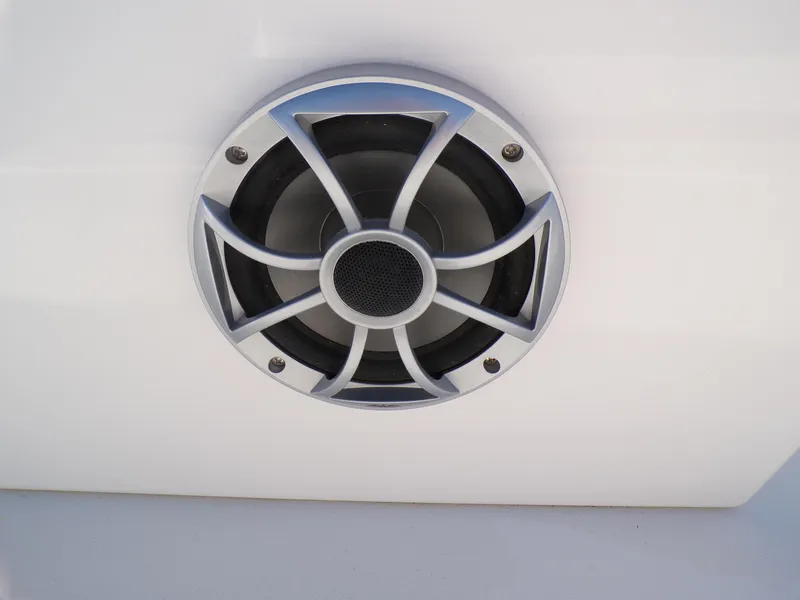 Slide: The Image of 2024 Parker 1801 Center Console boat speaker detail. - 8