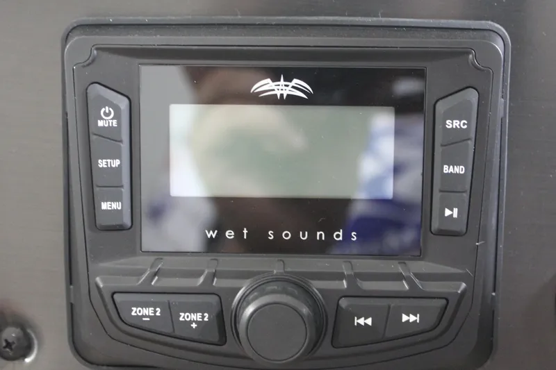 Slide: The Image of Wet Sounds audio system on 2025 Sun Tracker Party Barge 20 DLX. - 13