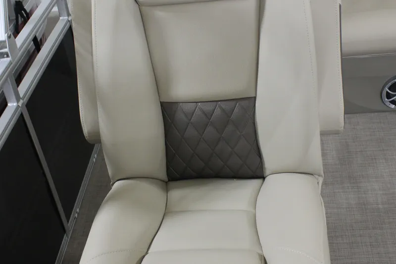 Slide: The Image of Luxurious seating on 2025 Sun Tracker Party Barge 20 DLX pontoon boat. - 15