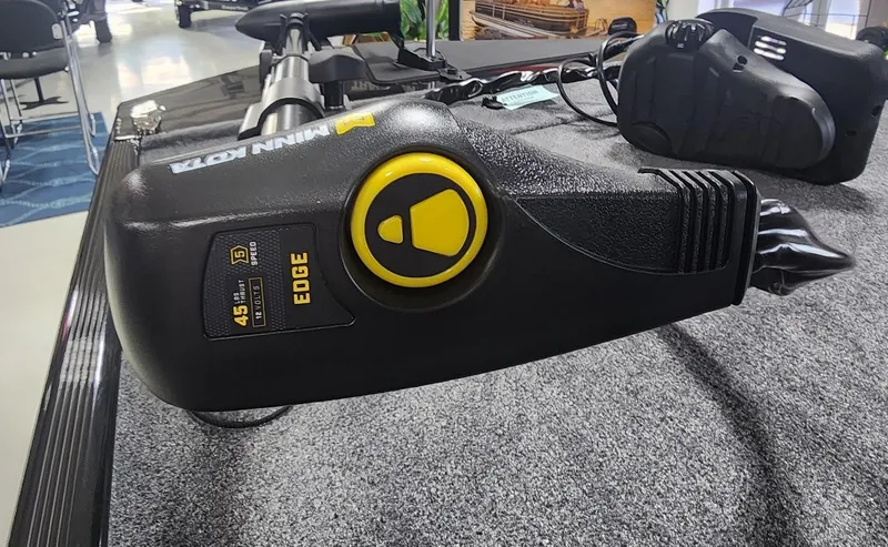 Slide: The Image of Trolling motor on 2025 Tracker Bass Tracker Classic XL boat, featuring Minn Kota Edge. - 5