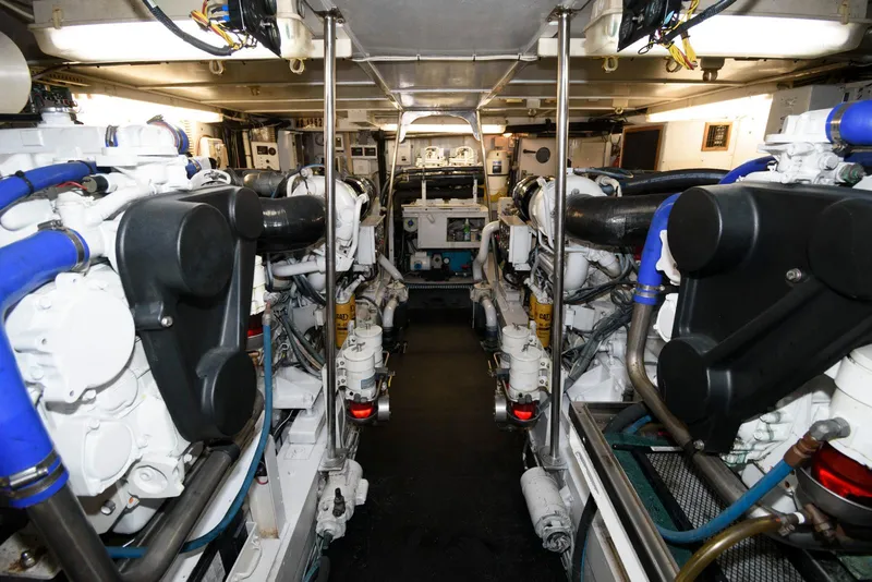 Slide: The Image of Huckins 70 Sportfish Convertible 1998 - 55