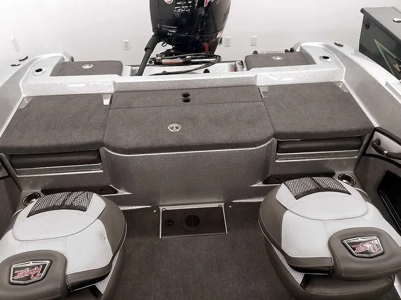 Slide: The Image of 2025 Ranger 1880MS Angler boat interior with seating and storage compartments. - 31