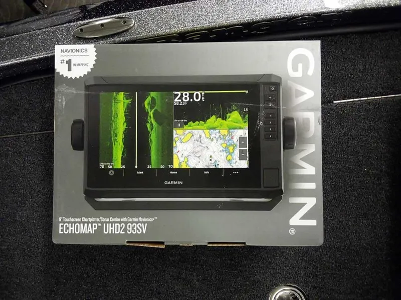 Slide: The Image of Garmin ECHOMAP UHD2 93SV fishfinder on Ranger Z519R Cup-Equipped, 2025 model. - 15