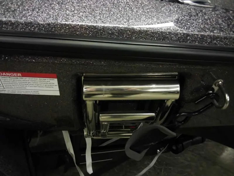 Slide: The Image of 2025 Ranger Z519R Cup-Equipped boat detail with metallic finish and chrome fittings. - 8