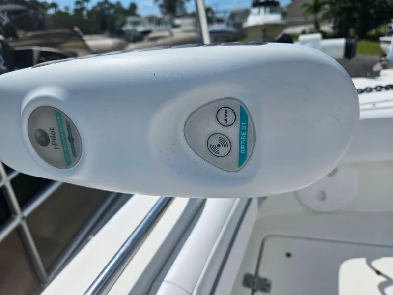 Slide: The Image of 2014 Carolina Cat 230 DC boat with iPilot Riptide ST control panel. - 21
