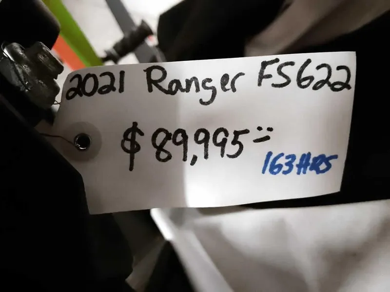 Slide: The Image of Price tag for 2021 Ranger 622FS Pro, listed at $89,995. - 3