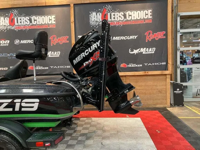 Slide: The Image of 2017 Nitro Z19 boat with Mercury Pro XS engine at Anglers Choice showroom. - 4